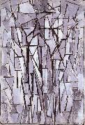 Piet Mondrian The conformation of trees oil painting